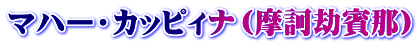 マハー・カッピィナ（摩訶劫賓那）